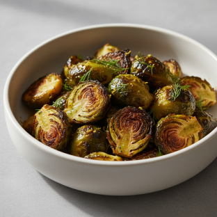 Charred Lemon Dill Brussels