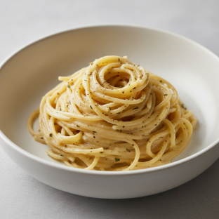 Creamy Garlic Herb Angel Hair