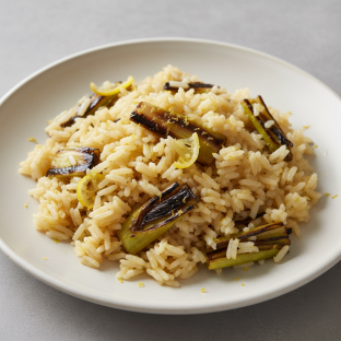 Charred Leek & Lemon Rice
