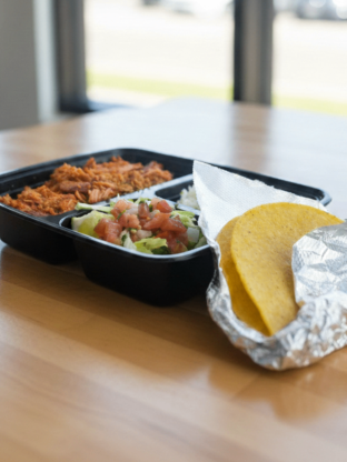 Pork Carnitas Taco Plate - Corn Tortillas