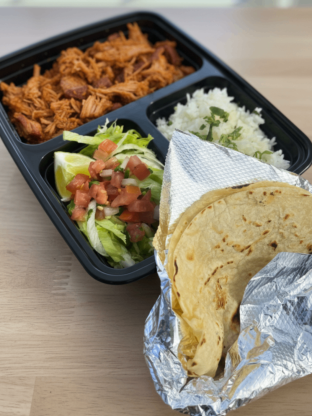 Pork Carnitas Taco Plate - Flour Tortillas