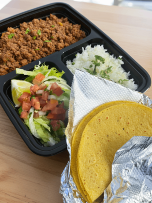 Ground Beef Taco Plate - Corn Tortillas