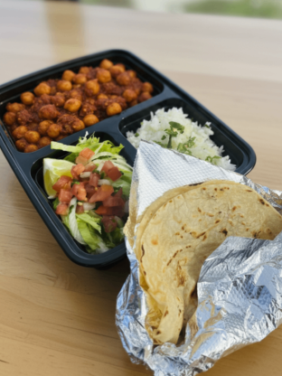 Guajillo Chickpea Taco Plate - Flour Tortillas