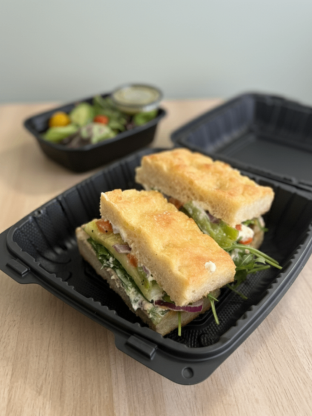 Roasted Veggie & Feta Sandwich