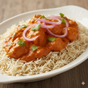 Butter Chicken Rice Bowl