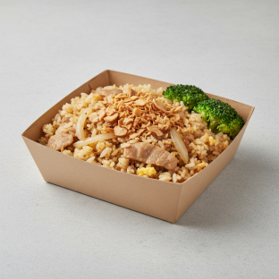 Garlic Fried Rice Pork Box Garlic Fried Rice Pork Box
