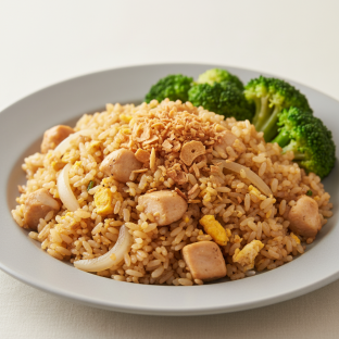 Garlic Fried Rice Chicken Garlic Fried Rice Chicken