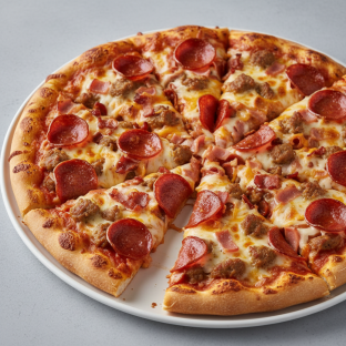 Meat & Cheese Deluxe Pizza Meat & Cheese Deluxe Pizza