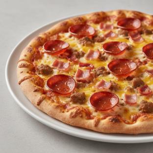 Gluten-Free Meat & Cheese Deluxe Pizza Gluten-Free Meat & Cheese Deluxe Pizza