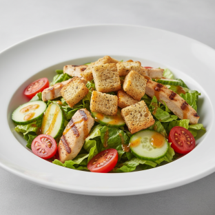 Fresh Greens Salad with Chicken