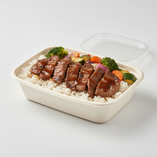 Beef Teriyaki Bowl with Steamed Rice