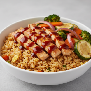 Chicken Teriyaki Bowl with Fried Rice
