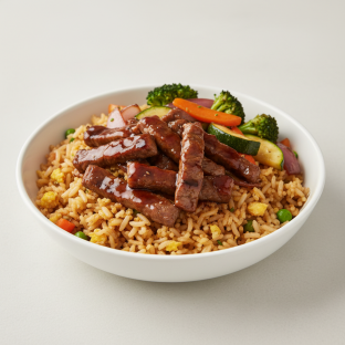 Beef Teriyaki Bowl with Fried Rice