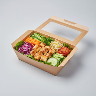 Allergen Free Chicken Bibimbap Box - Fresh Lettuce Base