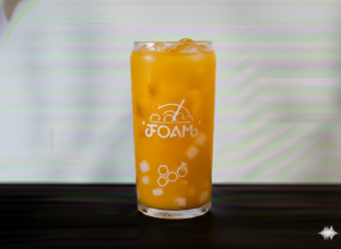 Mango Green Tea With Lychee Jelly (50% Sweet)