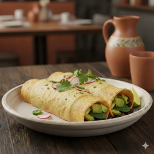 Vegan Avocado and Artichoke Enchiladas