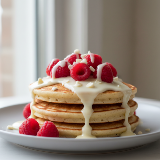 Pancake: White Chocolate Raspberry Pancake: White Chocolate Raspberry