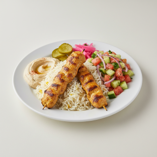 Kabob Chicken Plate