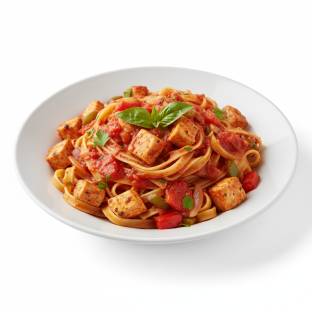 Dairy Free Fettuccine Marinara with Chicken