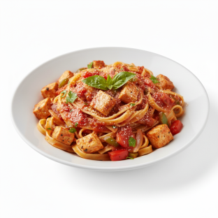 Fettuccine Marinara with Chicken
