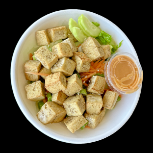 Pan-fried Tofu Salad Bowl