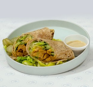 Whole Wheat Vegan Shawarma Wrap