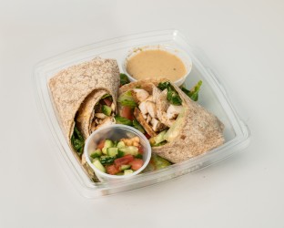 Mediterranean Chicken Hummus Wrap