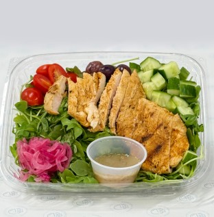 Mediterranean Chicken Arugula Salad