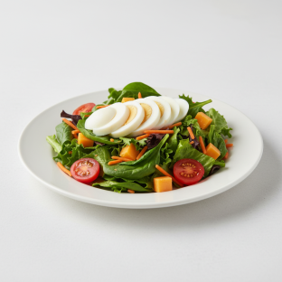 House Salad With Hard Boiled Egg
