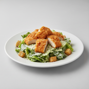 Caesar Salad With Fried Chicken