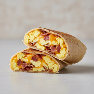 Burrito: Egg, Bacon & Cheese Burrito: Egg, Bacon & Cheese