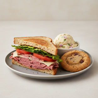 Home-made Roast Beef Sandwich