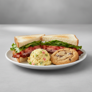 BLT Sandwich with Potato Salad