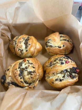 Olive Tapenade Babka Roll