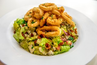 Junk Salad with Fried Calamari