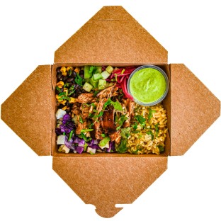 Chicken Rice Bowl with Cilantro Green Sauce