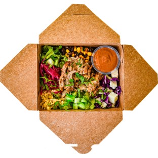Chicken Mixto Bowl with Silky Salsa Roja