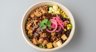 Light Carb Palmita Power Ensalada with Palmita Mole