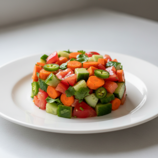 Kachumbar Salad with Carrots