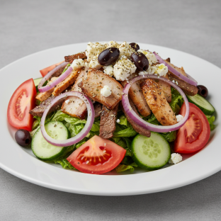 Classic Greek Salad with Gyro