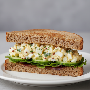 Basil Egg Sandwich Basil Egg Sandwich