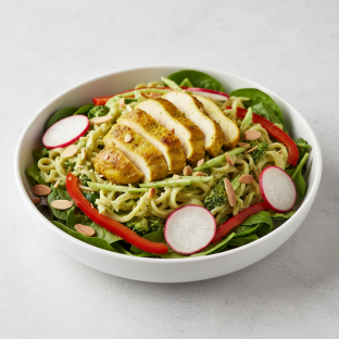 Green Curry Noodle Bowl with Chicken Green Curry Noodle Bowl with Chicken