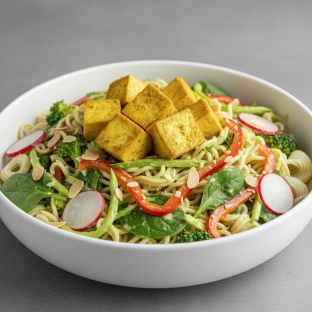 Green Curry Noodle Bowl with Tofu Green Curry Noodle Bowl with Tofu