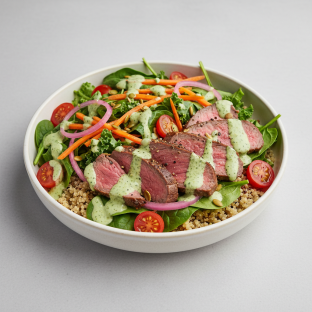 Green Goddess Salad Bowl with Beef Green Goddess Salad Bowl with Beef