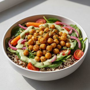 Green Goddess Salad Bowl with Chickpeas Green Goddess Salad Bowl with Chickpeas