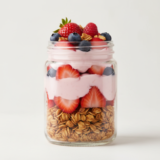 Homemade Granola & Strawberry Yogurt Parfait