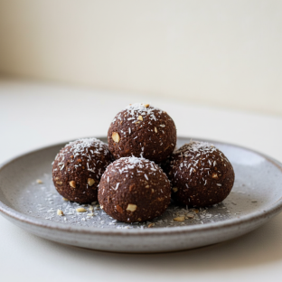 Vegan Raw Chocolate Coconut Almond Paleo Bites