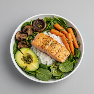 Healthy Salmon Bowl