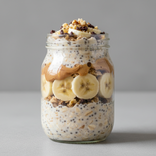 Pb Banana Overnight Oats