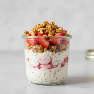 Strawberry Cheesecake Overnight Oats